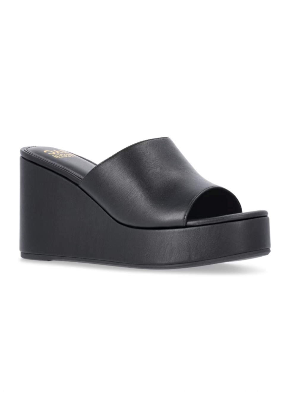 Madden NYC Women's Black Boho Wedge Sandal